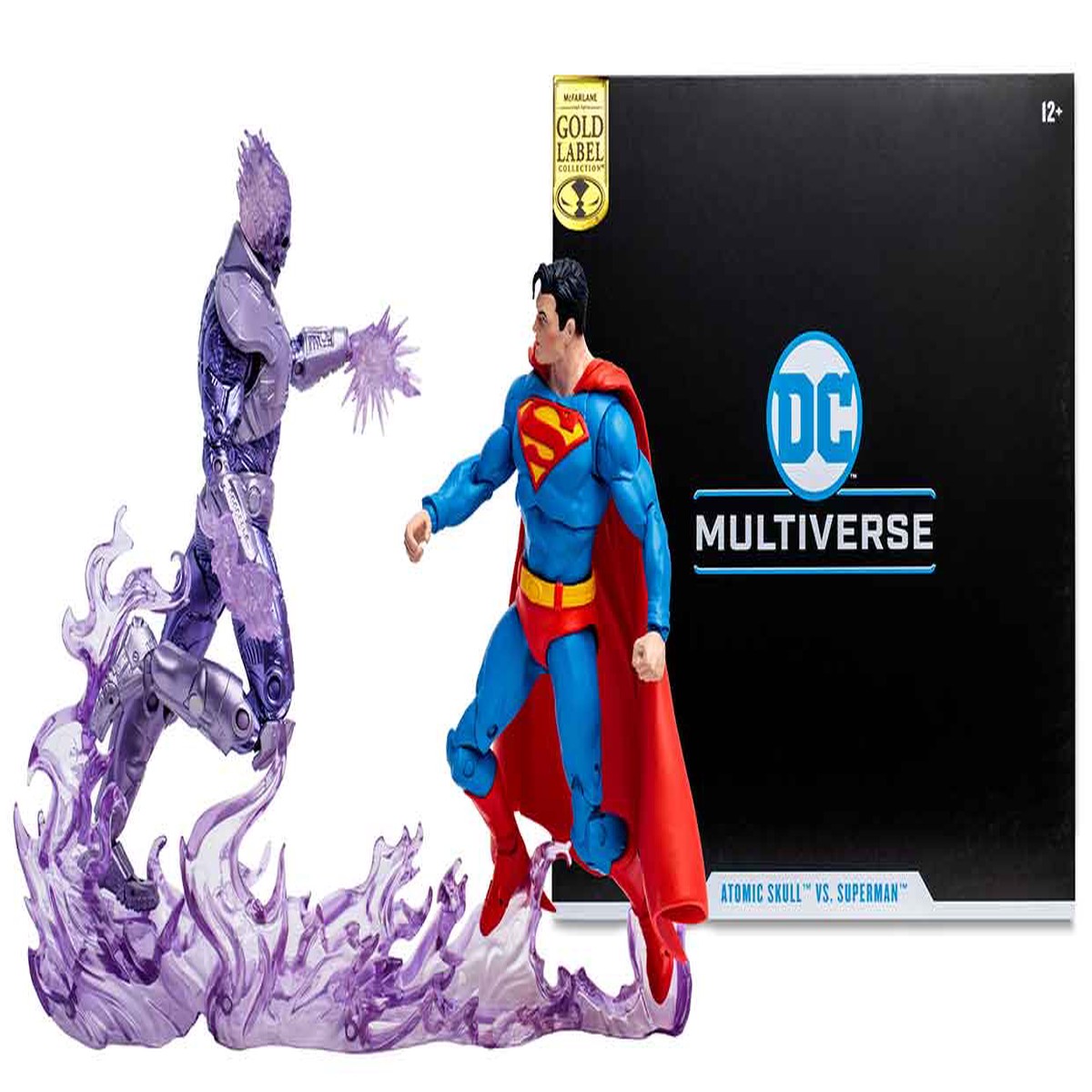 DC Multiverse Action Comics 7 Inch Action Figure Exclusive – Atomic Skull vs Superman Gold Label