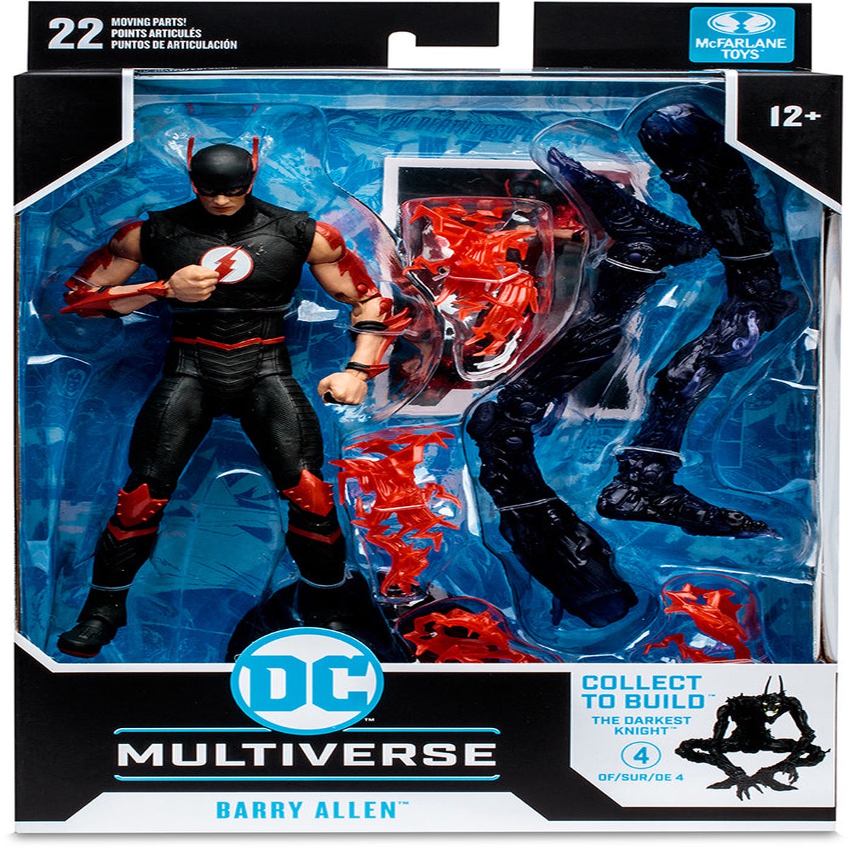 DC Multiverse Comic 7 Inch Action Figure BAF The Darkest Knight – Barry Allen (Black)