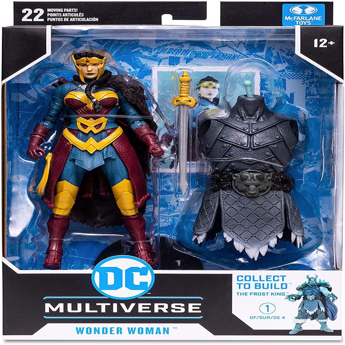DC Multiverse Comic 7 Inch Action Figure Endless Winter BAF Frost King – Wonder Woman
