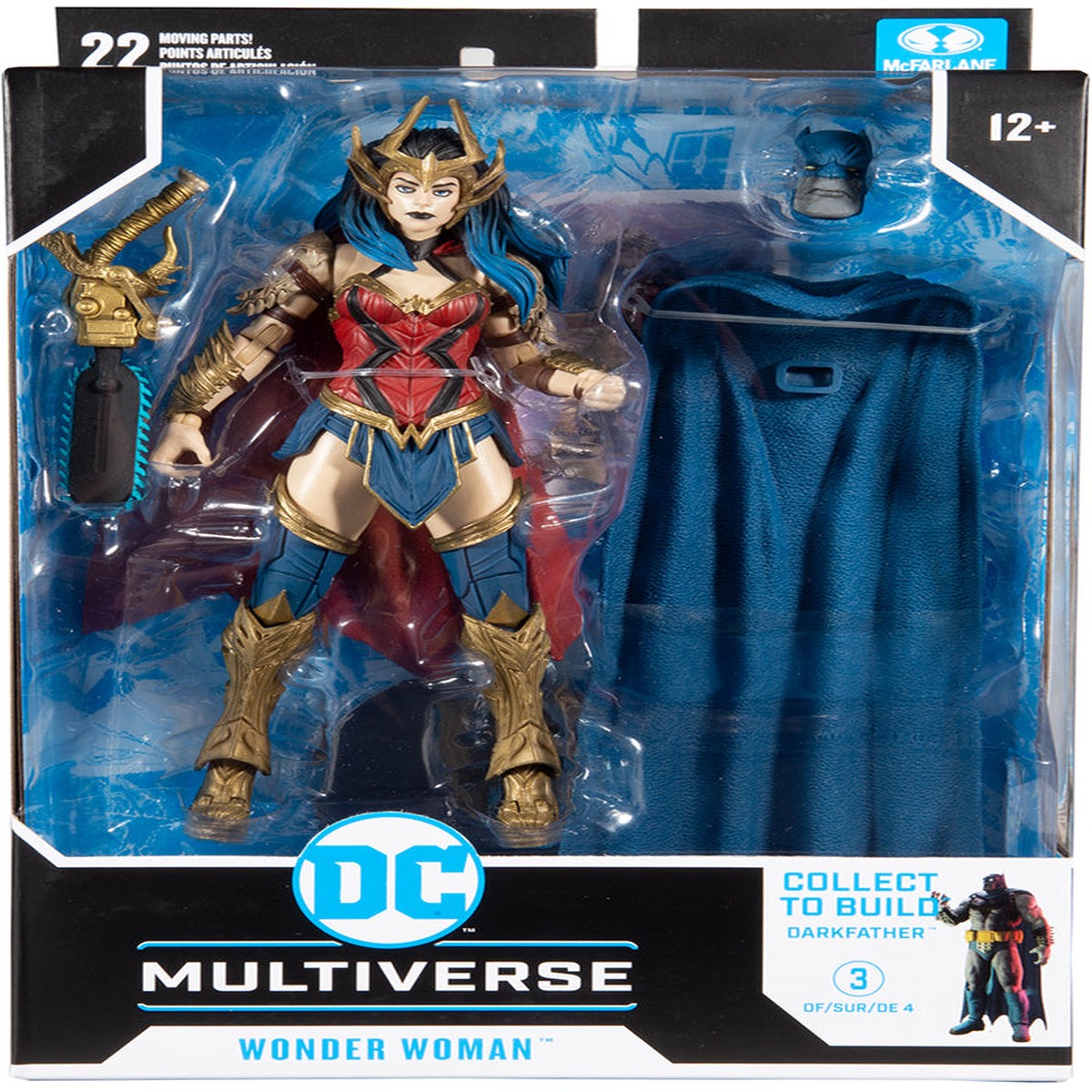 DC Multiverse Comic Series 7 Inch Action Figure BAF Darkfather – Death Metal Wonder Woman