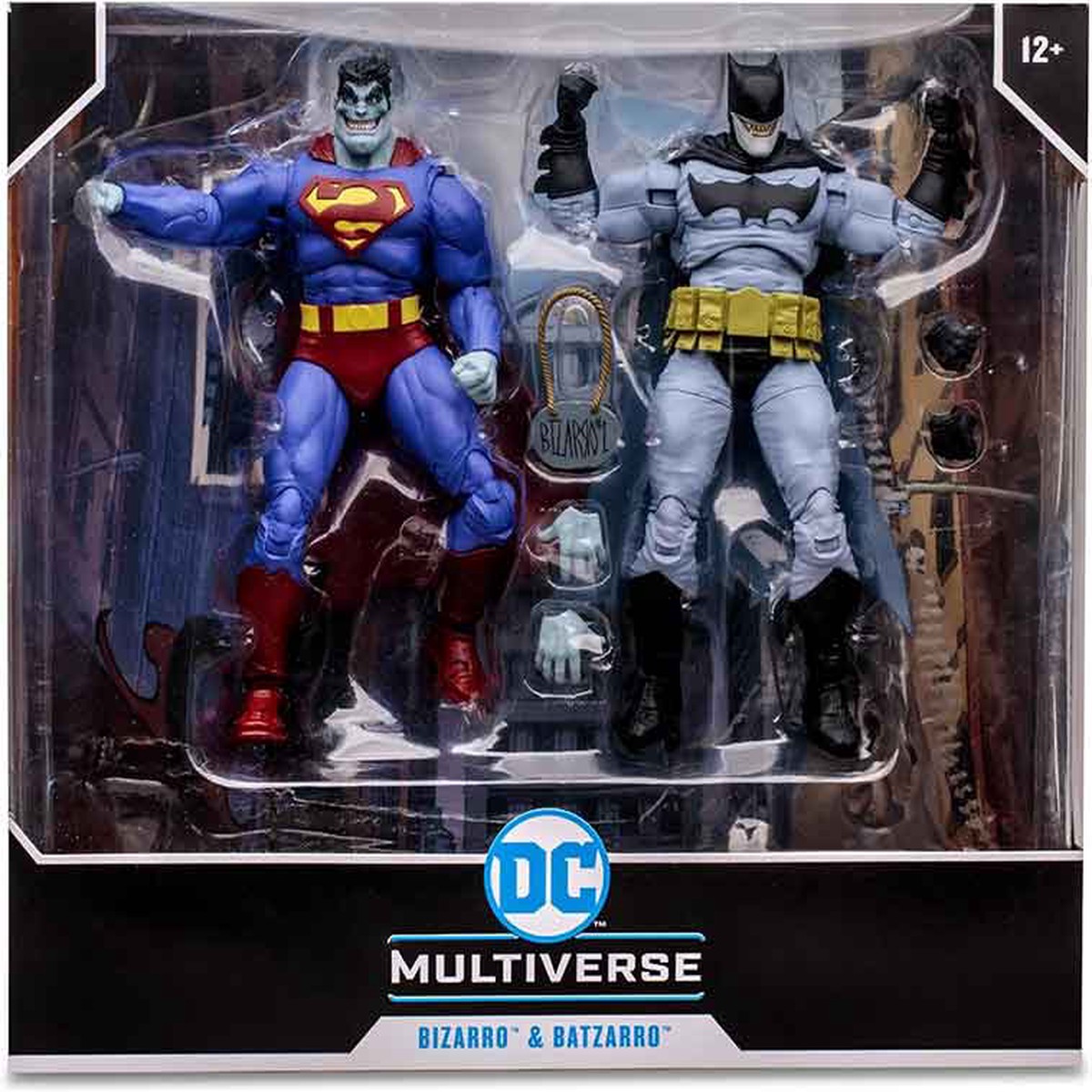 DC Multiverse Comics 7 Inch Action Figure 2-Pack – Bizarro & Batzarro