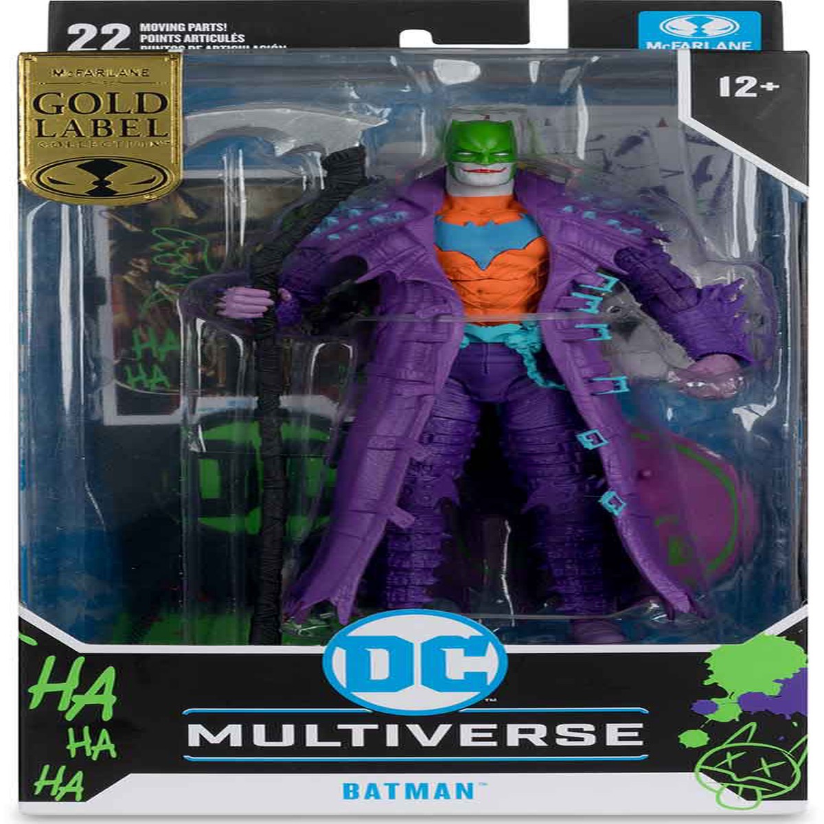 DC Multiverse Dark Knights Death Metal 7 Inch Action Figure Exclusive – Jokerized Batman Gold Label