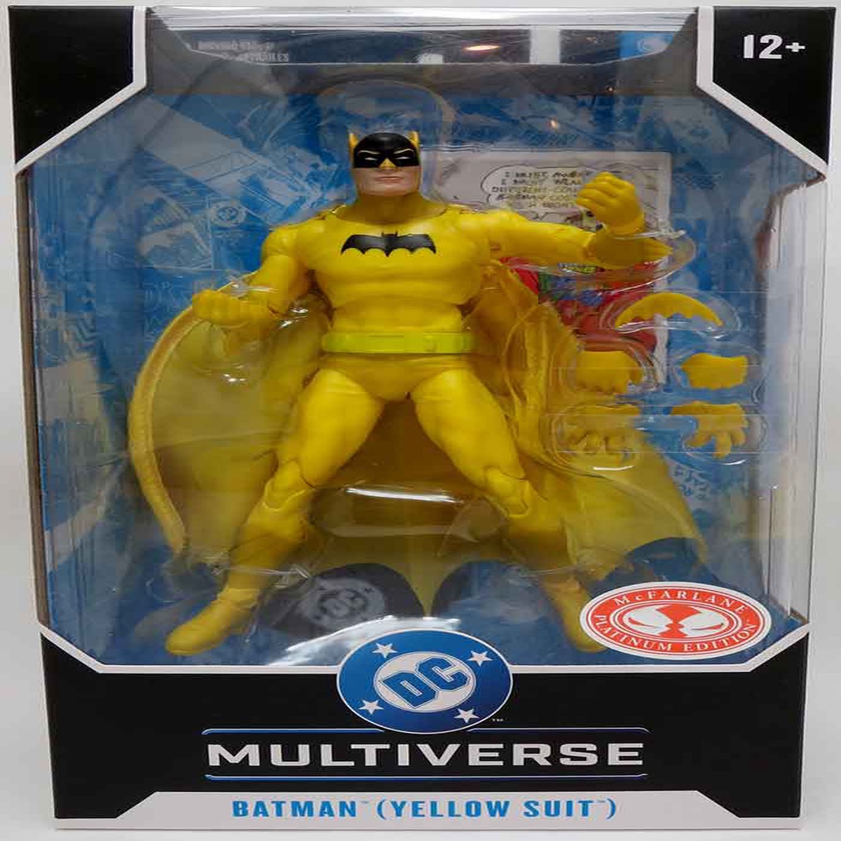 DC Multiverse Detective Comics 7 Inch Action Figure Exclusive – Batman Yellow Suit Red Platinum