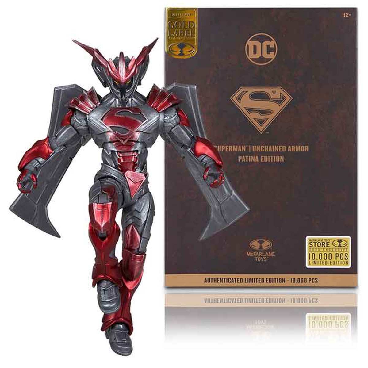 DC Multiverse Superman 7 Inch Action Figure Exclusive – Superman Unchained Armor Patina Edition Gold Label