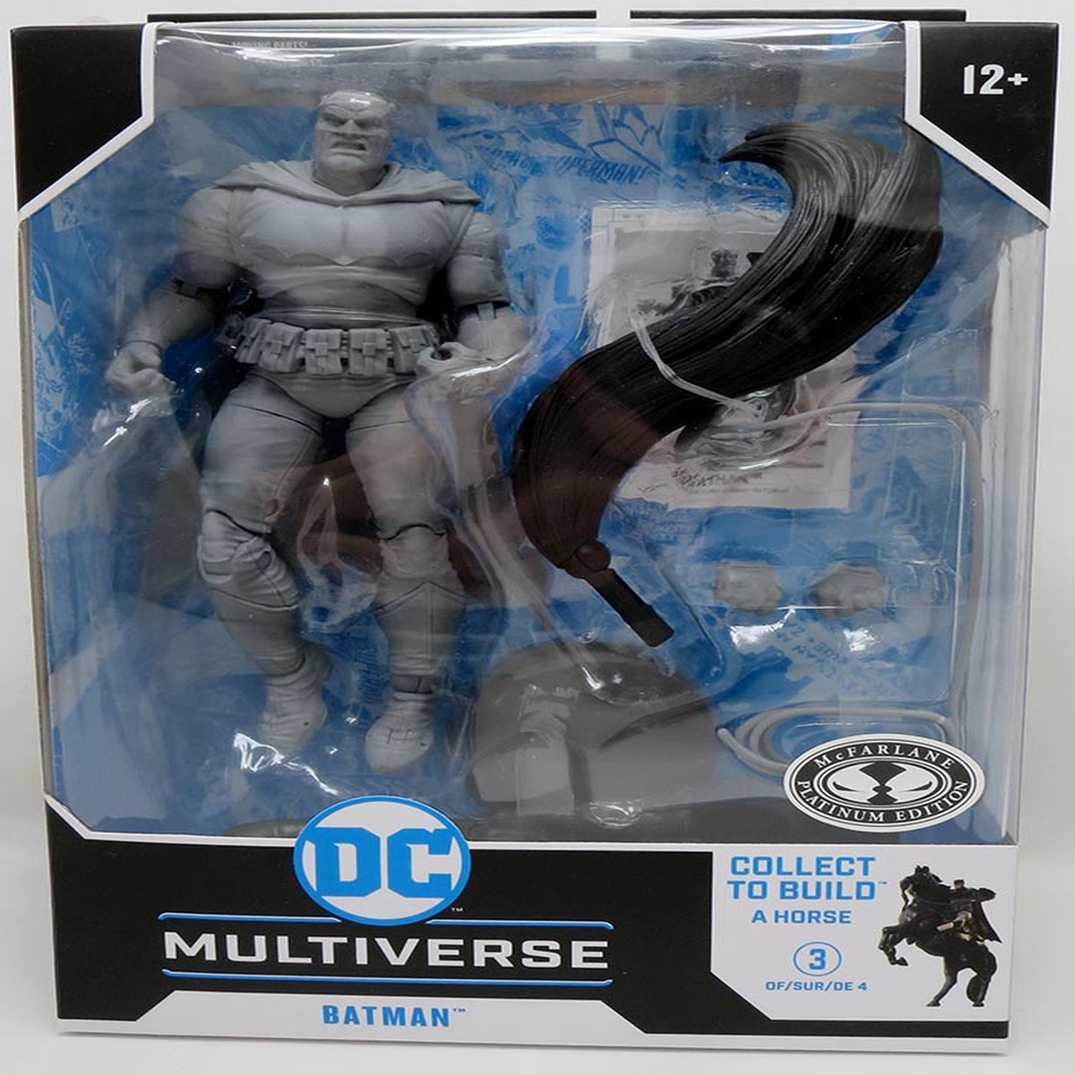 DC Multiverse The Dark Knight Returns 7 Inch Action Figure BAF Batman Horse – Batman Artist Proof Platinum