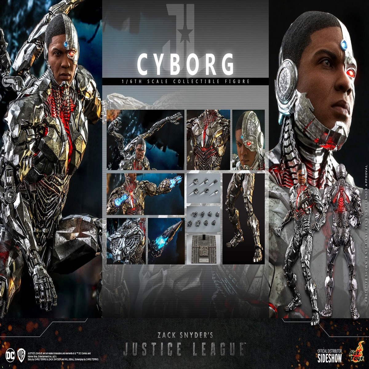 Hot Toys 1/6 Zack Snyder’s Justice League Cyborg Sixth Scale TMS057