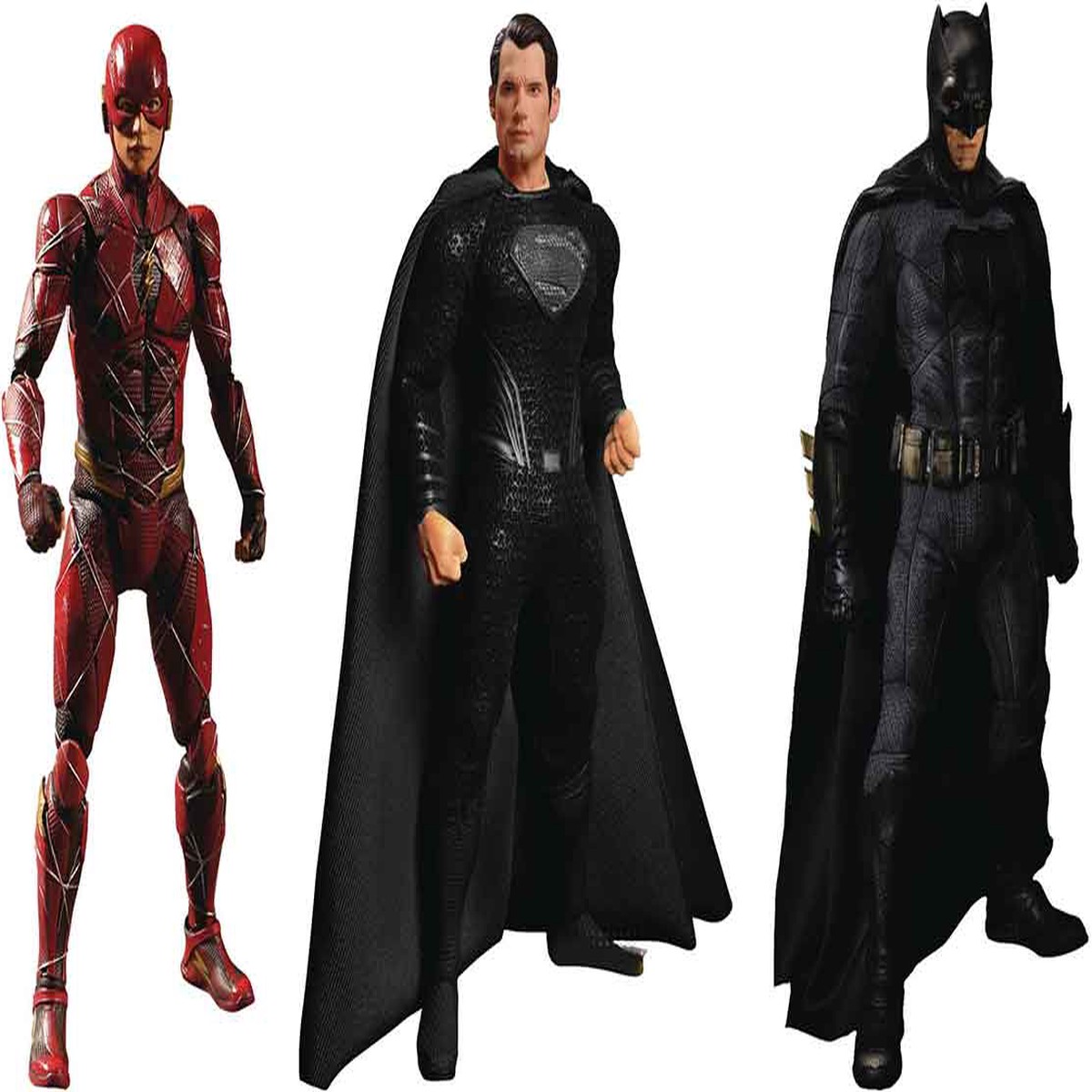 Justice League Zack Snyder 6 Inch Action Figure Deluxe Box Set – Batman, Superman, and The Flash