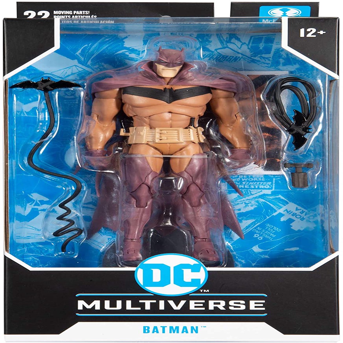 McFarlane DC Multiverse 7 Inch Action Figure Comic Series Exclusive – White Knight Batman Red Variant