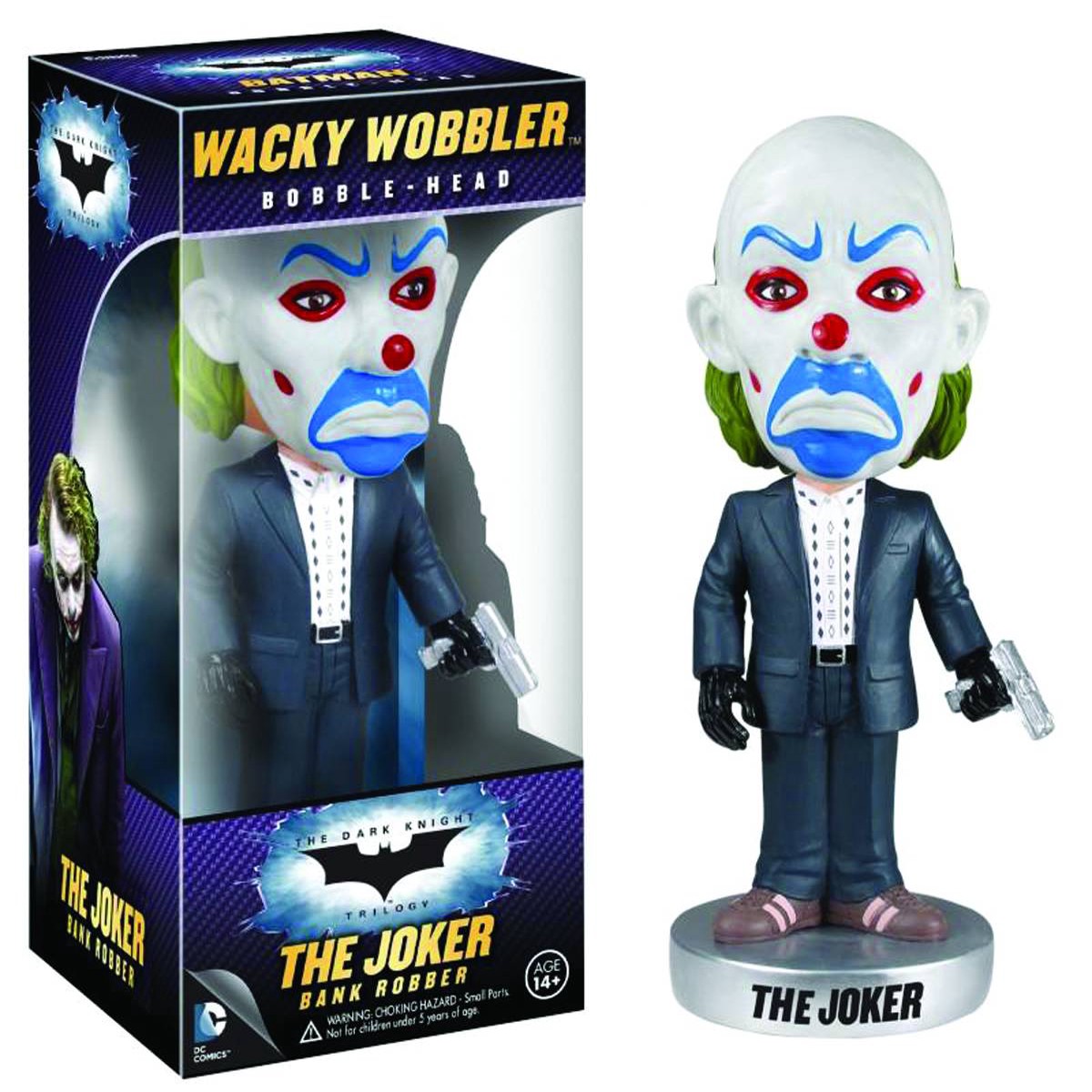 Batman The Dark Knight Trilogy 7 Inch Action Figure Bobble-Head – The Joker Bank Robber