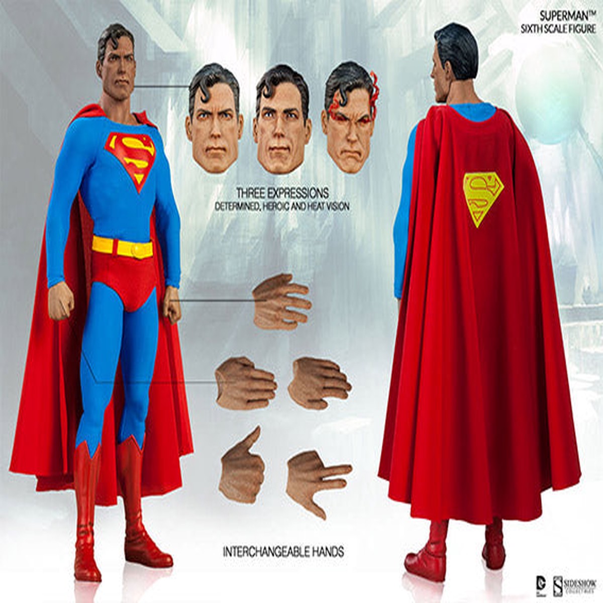 DC Collectible 12 Inch Action Figure 1/6 Scale Series – Superman Sideshow