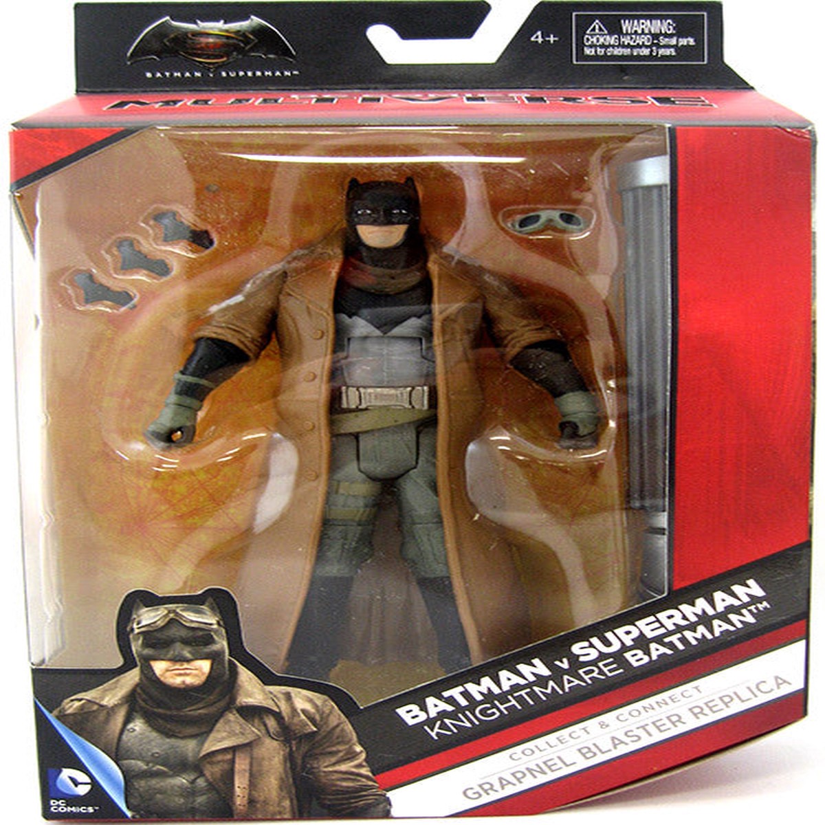 DC Comics Multiverse 6 Inch Action Figure Grapnel Blaster Series – Batman V Superman Knightmare Batman #6 of 8 (Shelf Wear Packaging)