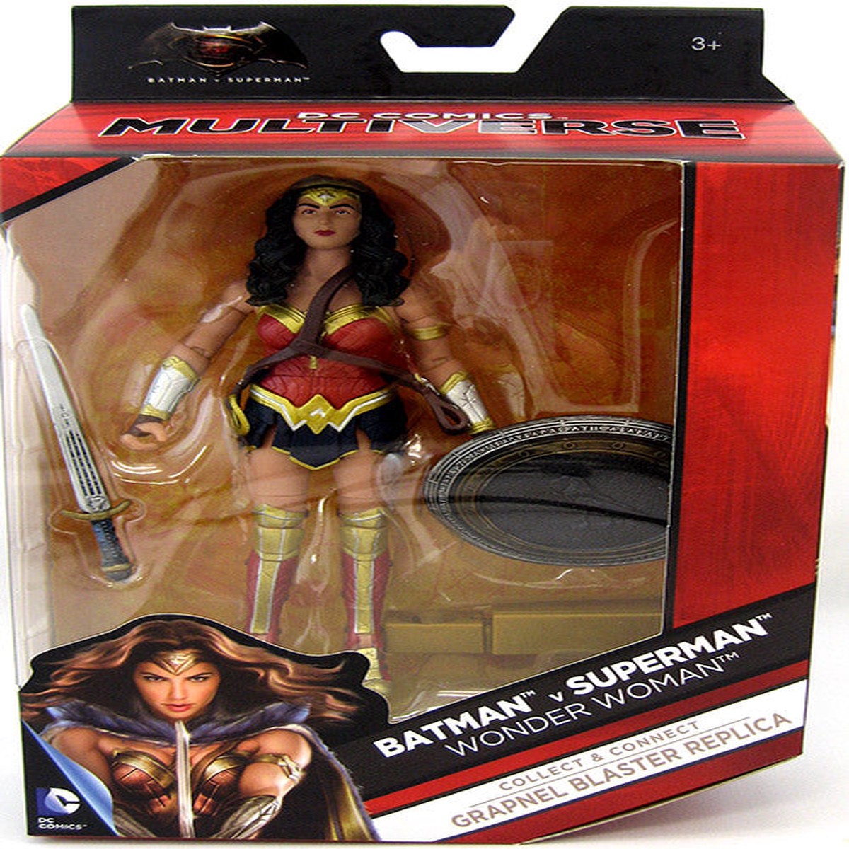 DC Comics Multiverse 6 Inch Action Figure Grapnel Blaster Series – Batman V Superman Wonder Woman #3 of 8 (Sub-Standard Packaging)
