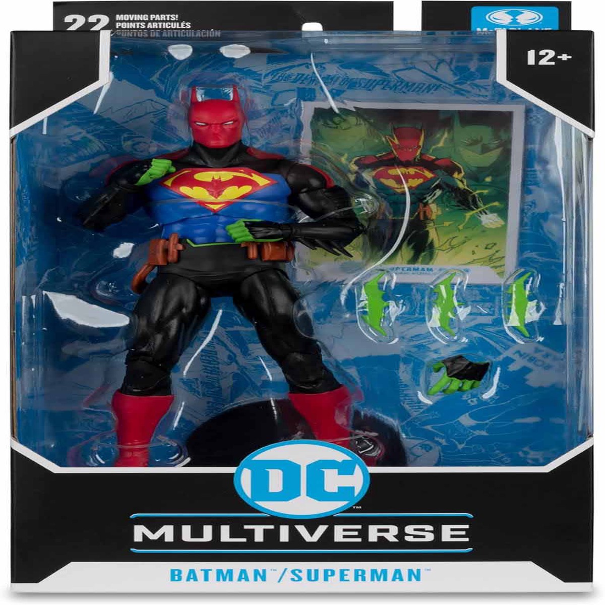 DC Multiverse Batman/Superman World’s Finest 7 Inch Action Figure – Batman/Superman Fusion