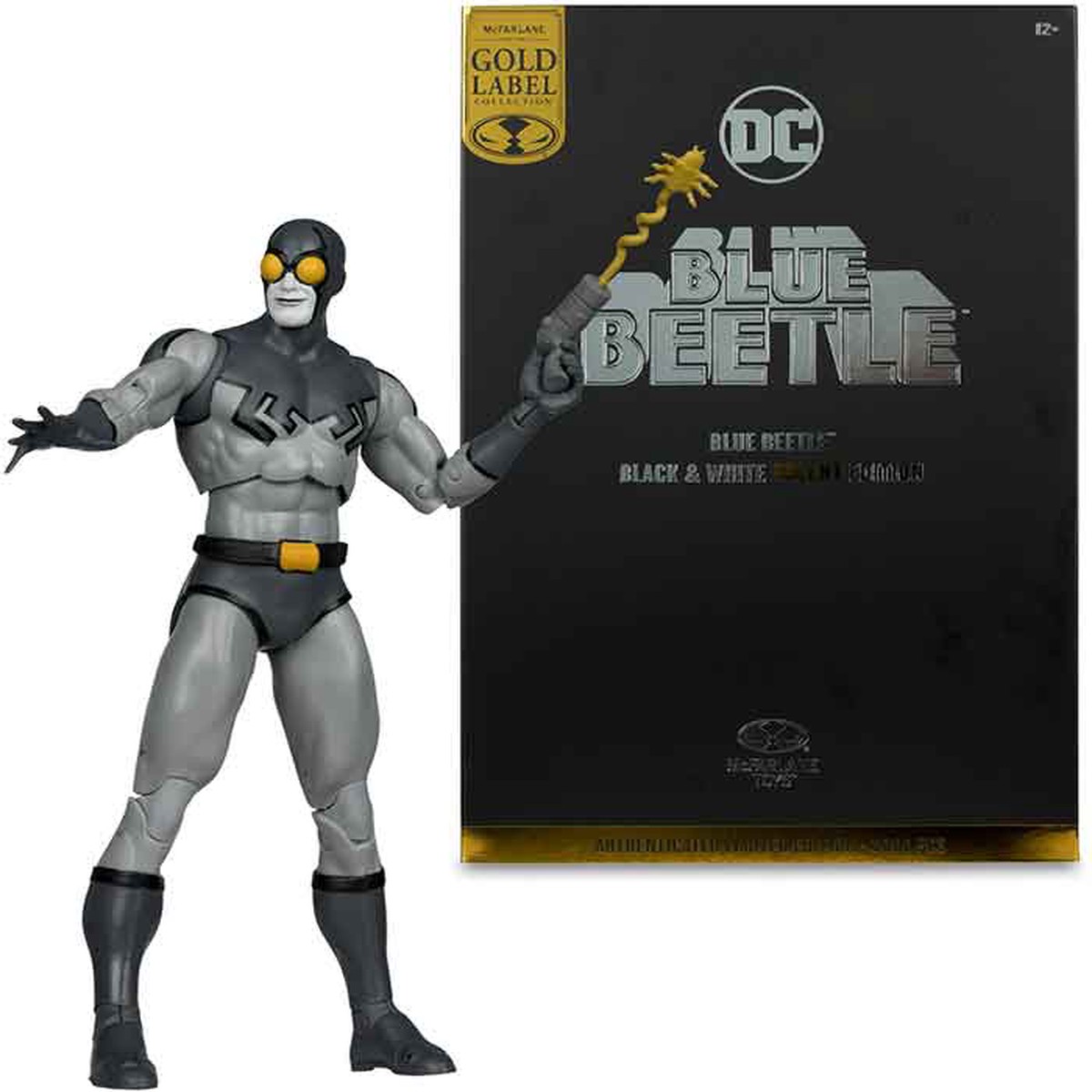 DC Multiverse Black & White Accent Edition 7 Inch Action Figure Exclusive – Blue Beetle Gold Label