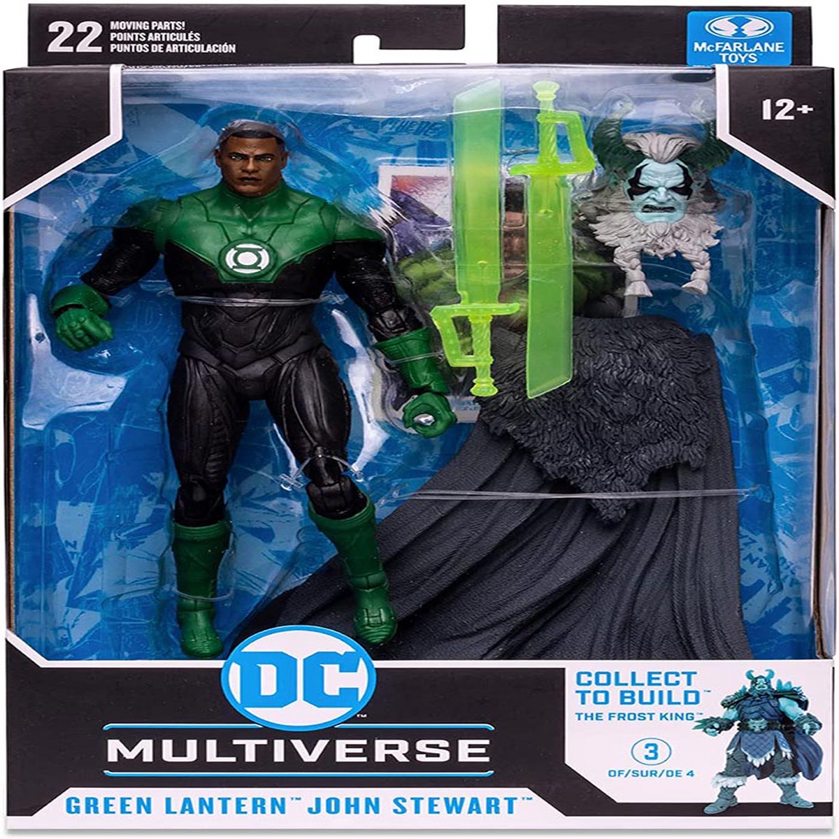 DC Multiverse Comic 7 Inch Action Figure Endless Winter BAF Frost King – John Stewart (Damaged Packaging)