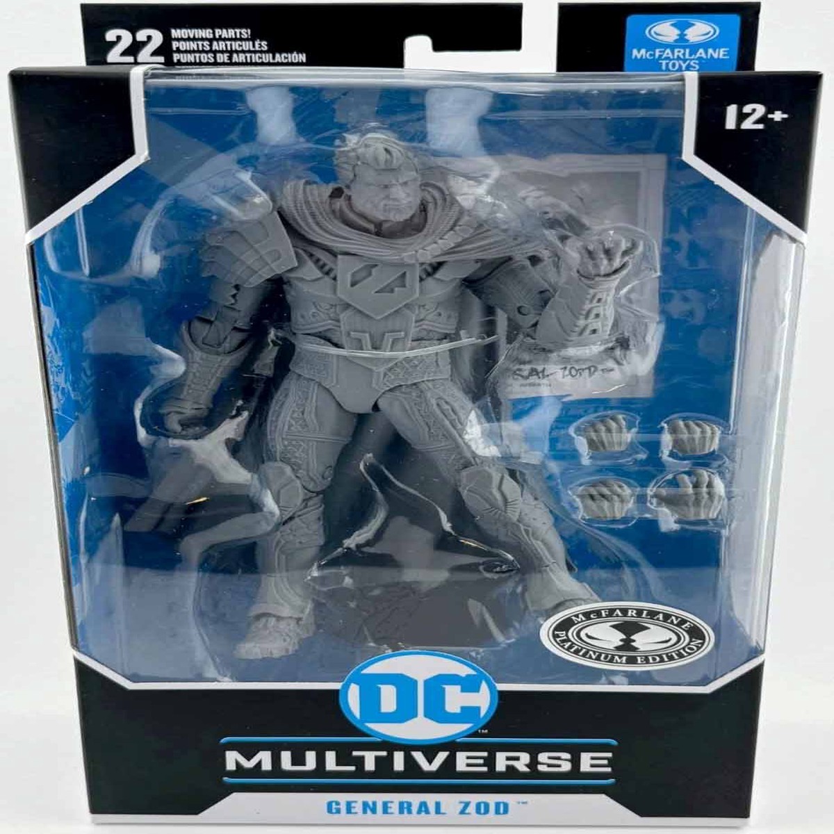 DC Multiverse DC Rebirth 6 Inch Action Figure Exclusive – General Zod Platinum