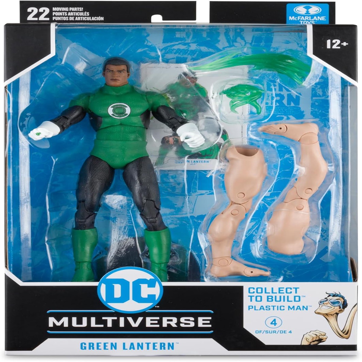 DC Multiverse JLA 7 Inch Action Figure BAF Plastic Man – Green Lantern John Stewart