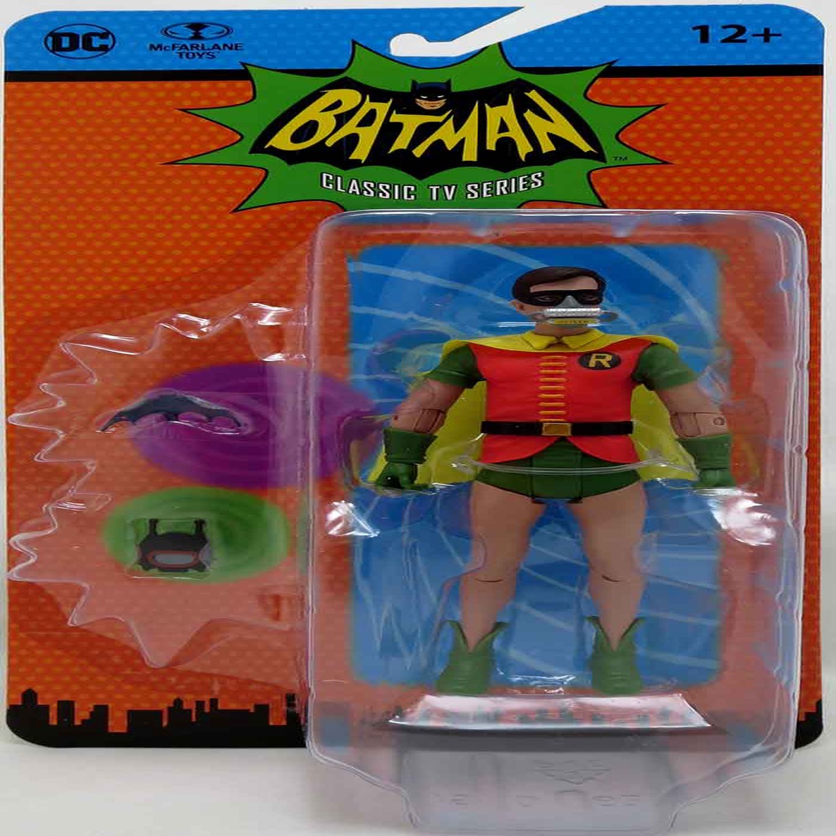DC Retro Batman 1966 6 Inch Action Figure Wave 7 – Robin with Oxygen Mask