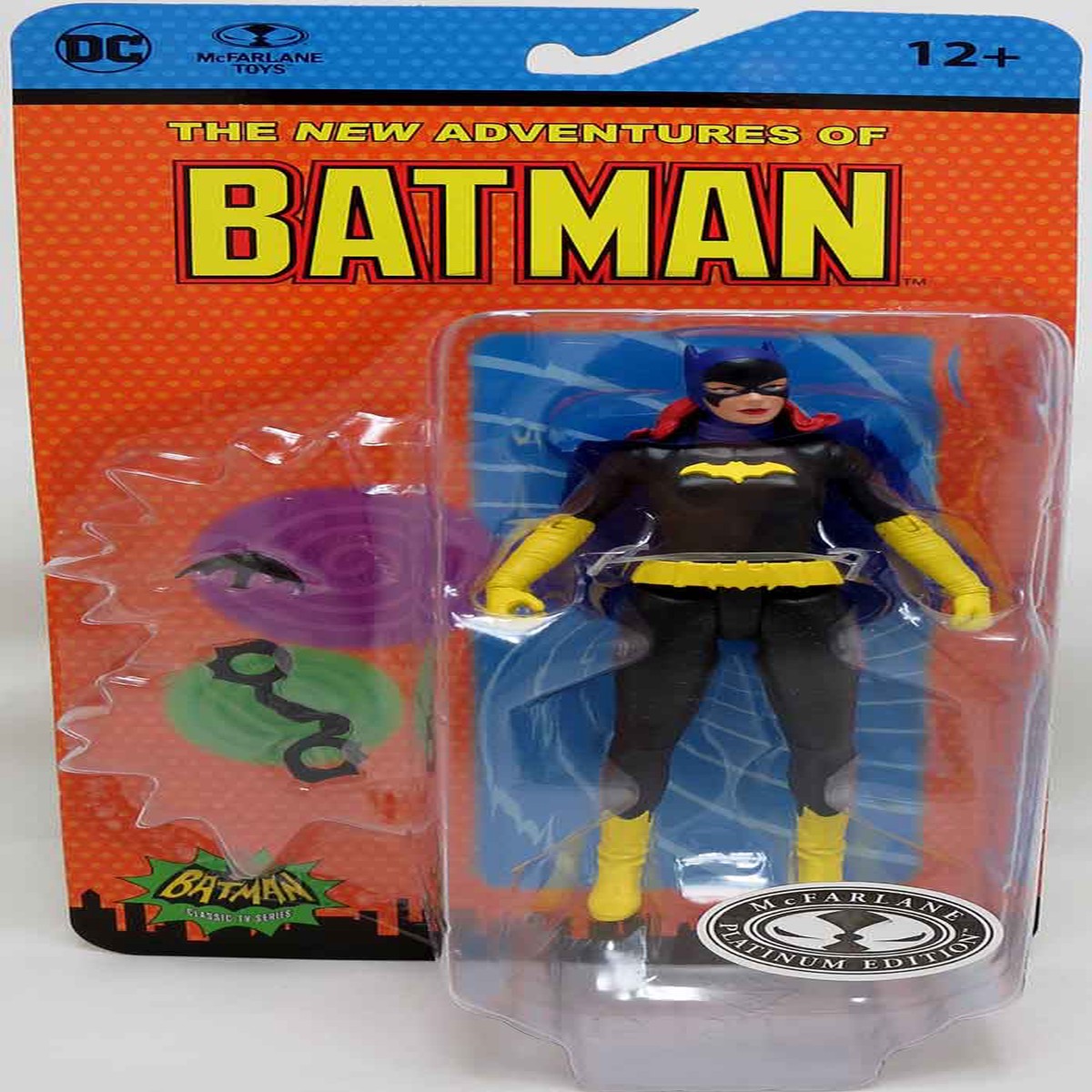 DC Retro The New Adventures of Batman 6 Inch Action Figure Series 1 Exclusive – Batgirl Black Suit Platinum