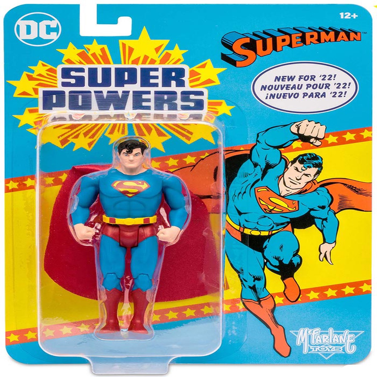 DC Super Powers 4 Inch Action Figure Wave 1 – Superman (Light Blue)