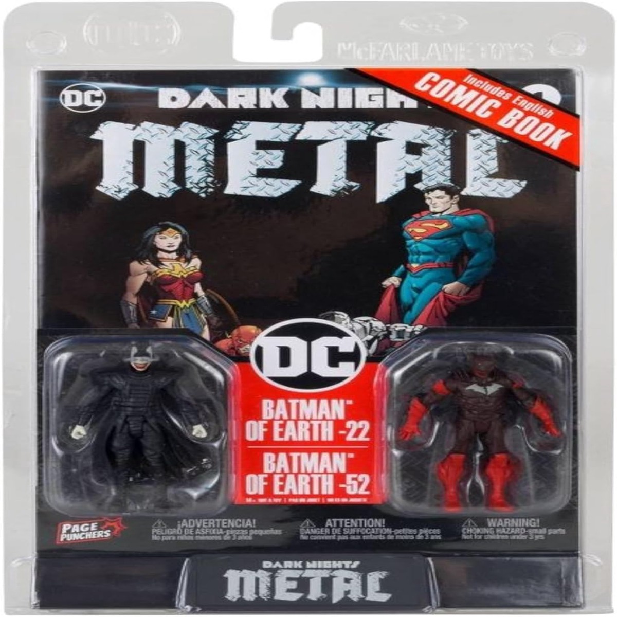 DC Direct 3 Inch Action Figure Page Punchers 2-Pack – Batman Who Laughs & Red Death