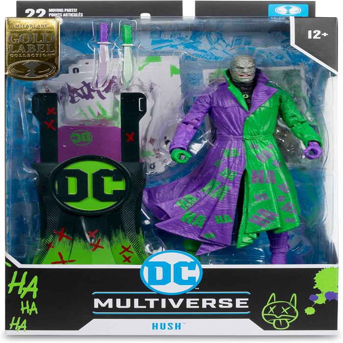 DC Multiverse Batman Hush 7 Inch Action Figure Exclusive – Jokerized Hush Gold Label