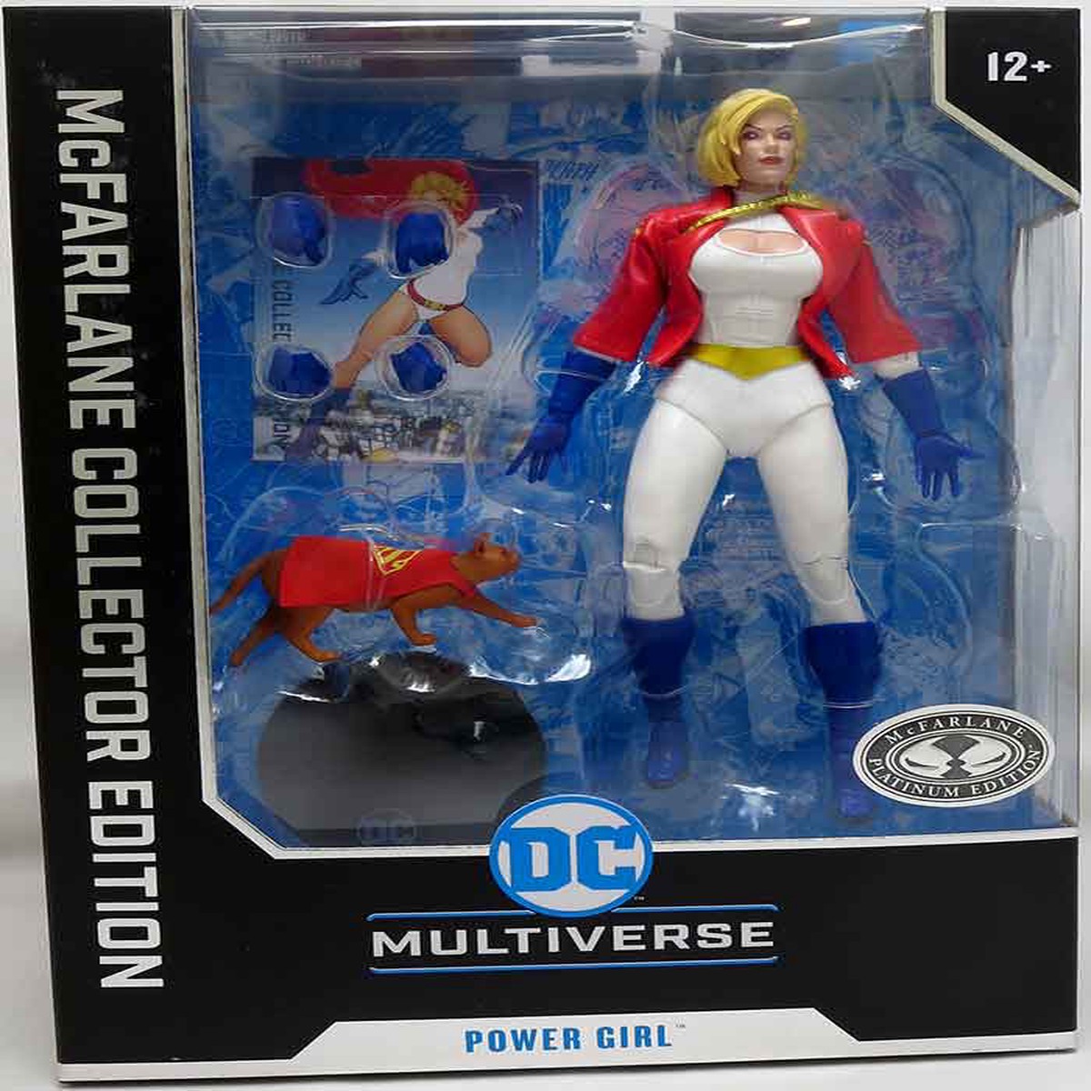 DC Multiverse Collector 7 Inch Action Figure Wave 9 Exclusive – Power Girl (Power Girl Reborn) Platinum