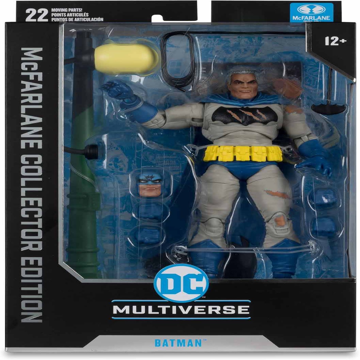 DC Multiverse Collector Edition 7 Inch Action Figure The Dark Knight Returns – Batman Battle Damage Blue