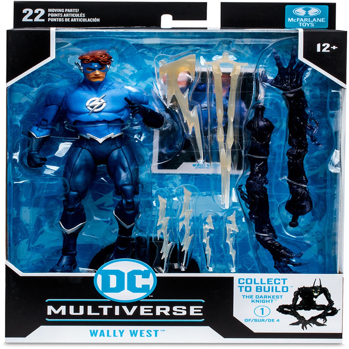 DC Multiverse Comic 7 Inch Action Figure BAF The Darkest Knight – Wally West (Blue)