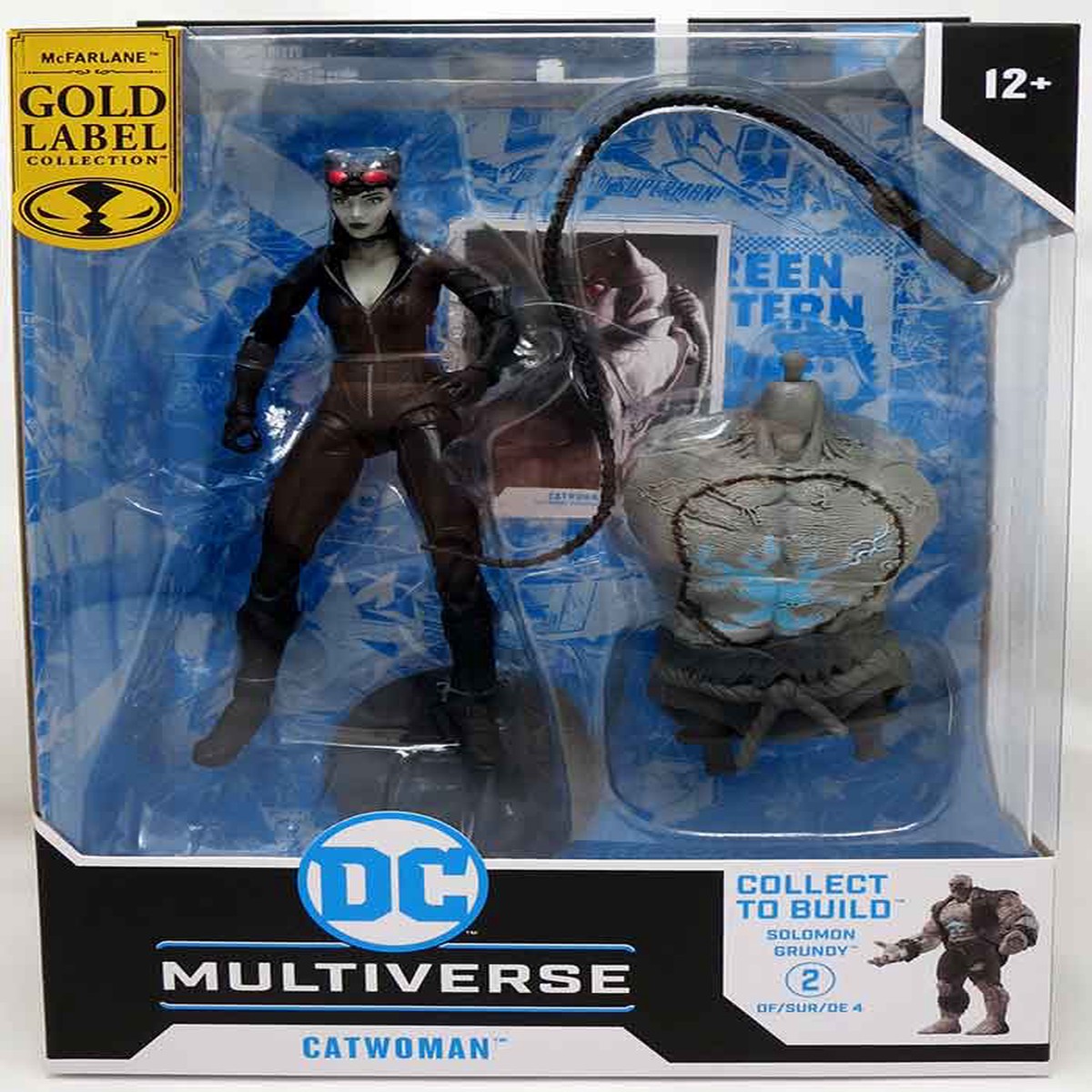 DC Multiverse Gaming 7 Inch Action Figure BAF Solomun Grundy Exclusive – Catwoman B&W Gold Label