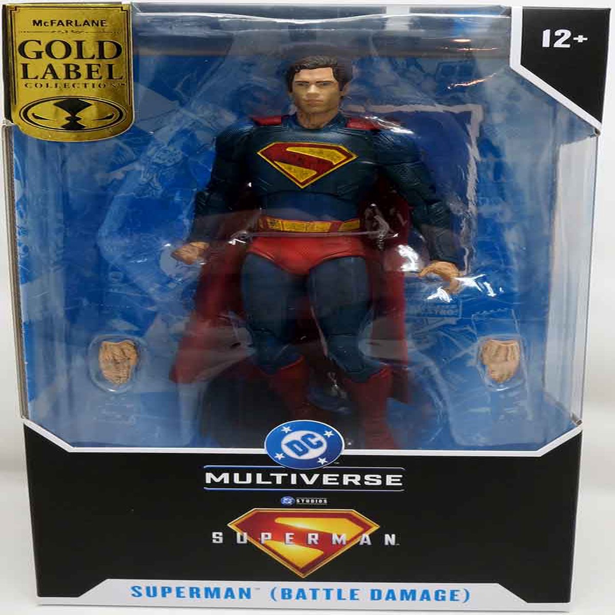 DC Multiverse Superman Movie 7 Inch Action Figure Exclusive – Superman Battle Damaged Gold Label