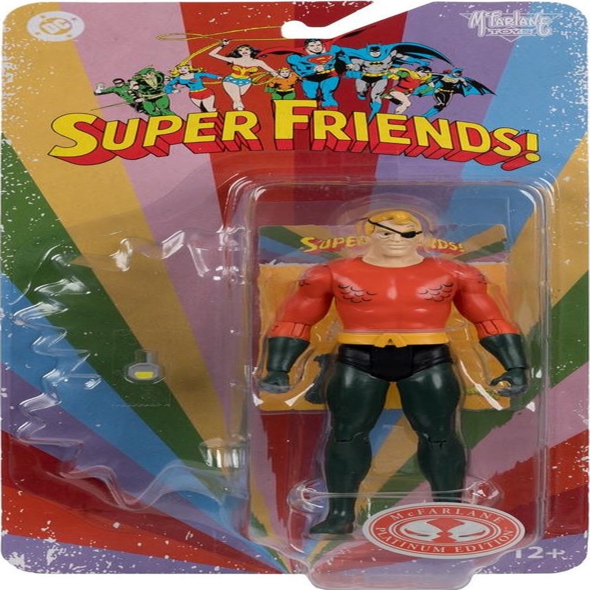DC Retro Super Friends 6 Inch Action Figure Wave 3 Exclusive – Evil Aquaman Red Platinum