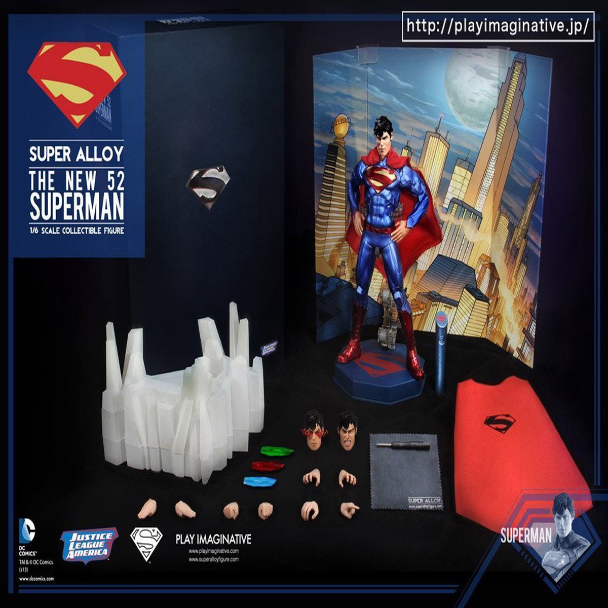 Play Imaginative 1/6 Justice League Super Alloy NEW 52 Superman