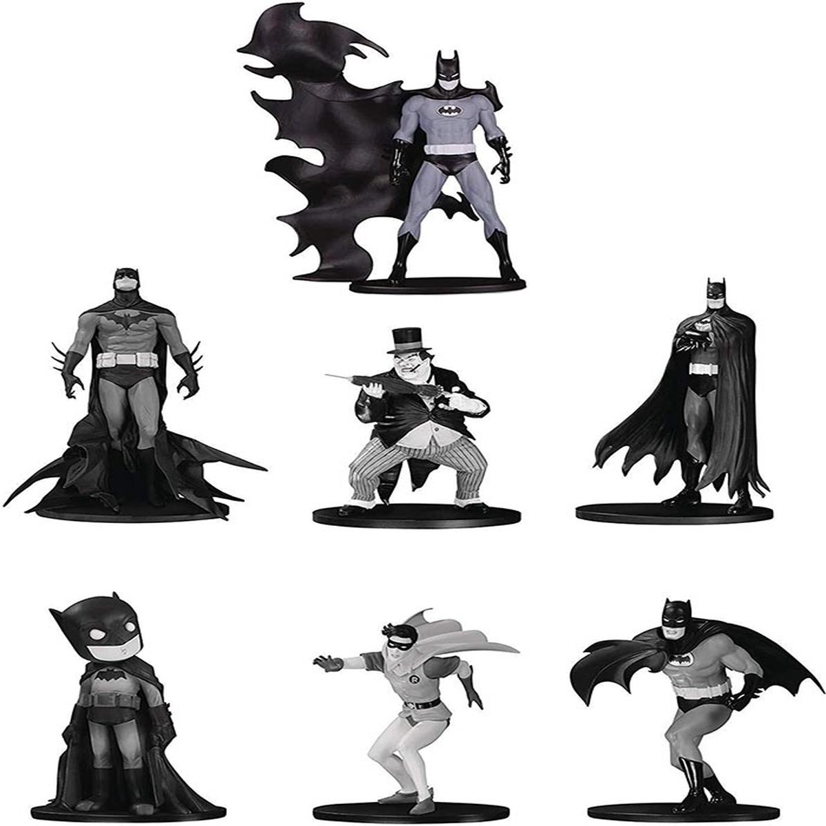 Batman Black & White 3.75 Inch Mini Figure Box Set – Batman Mini Pack #4