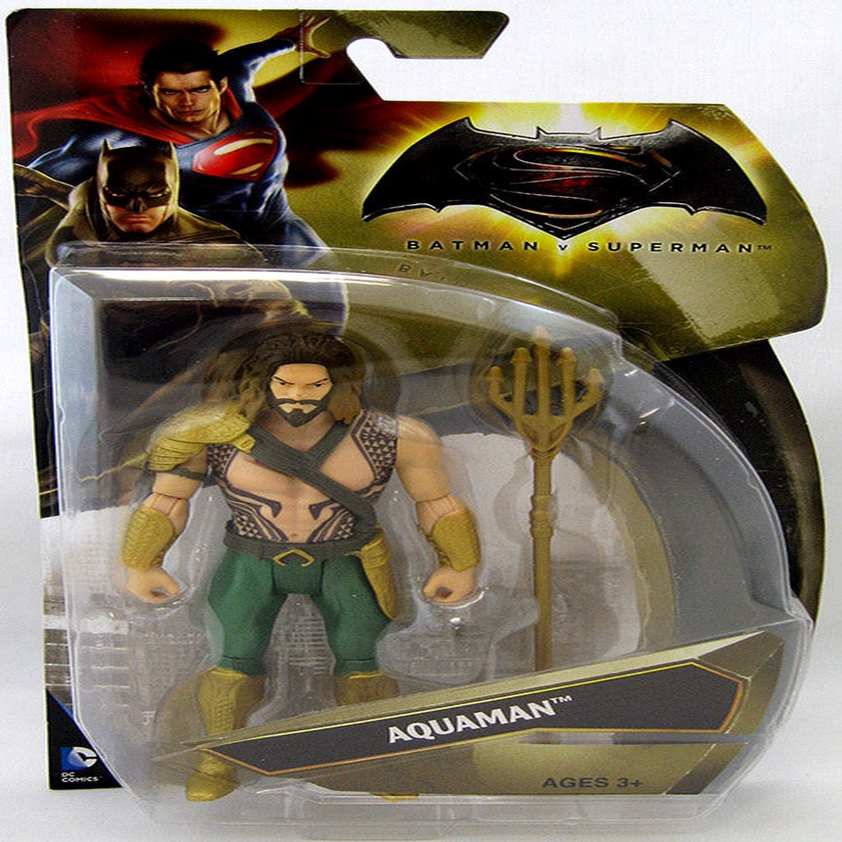 Batman vs Superman Dawn Of Justice 6 Inch Action Figure Basic Series 1 – Aquaman (Sub-Standard Packaging)