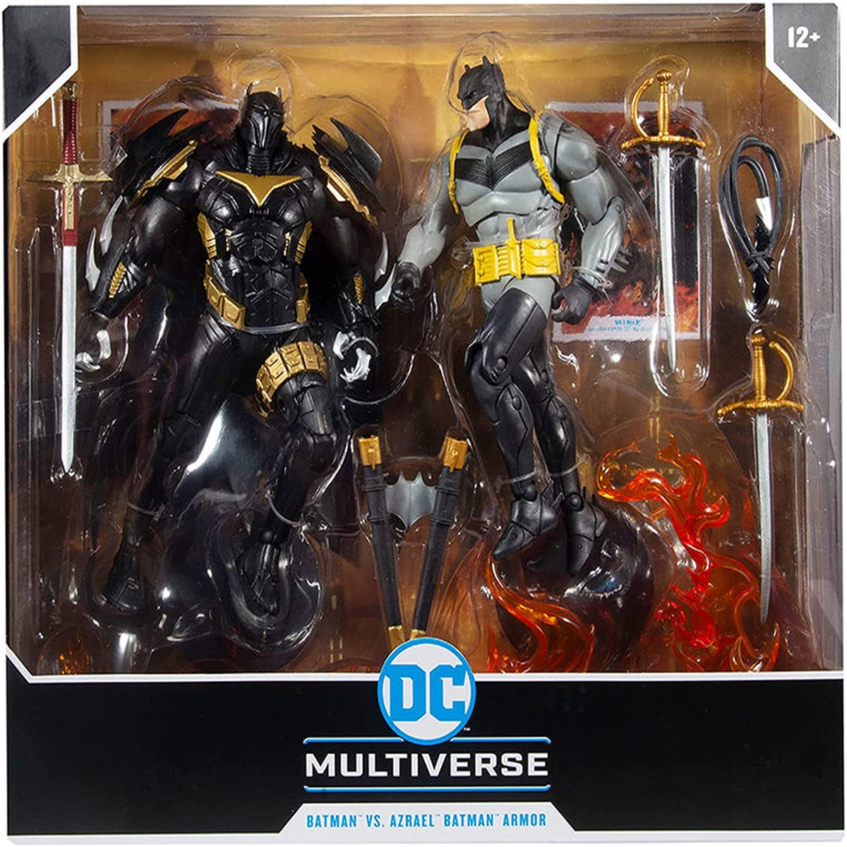 DC Multiverse Comic Series 7 Inch Action Figure 2-Pack – White Knight Batman vs Azrael In Batman Armor
