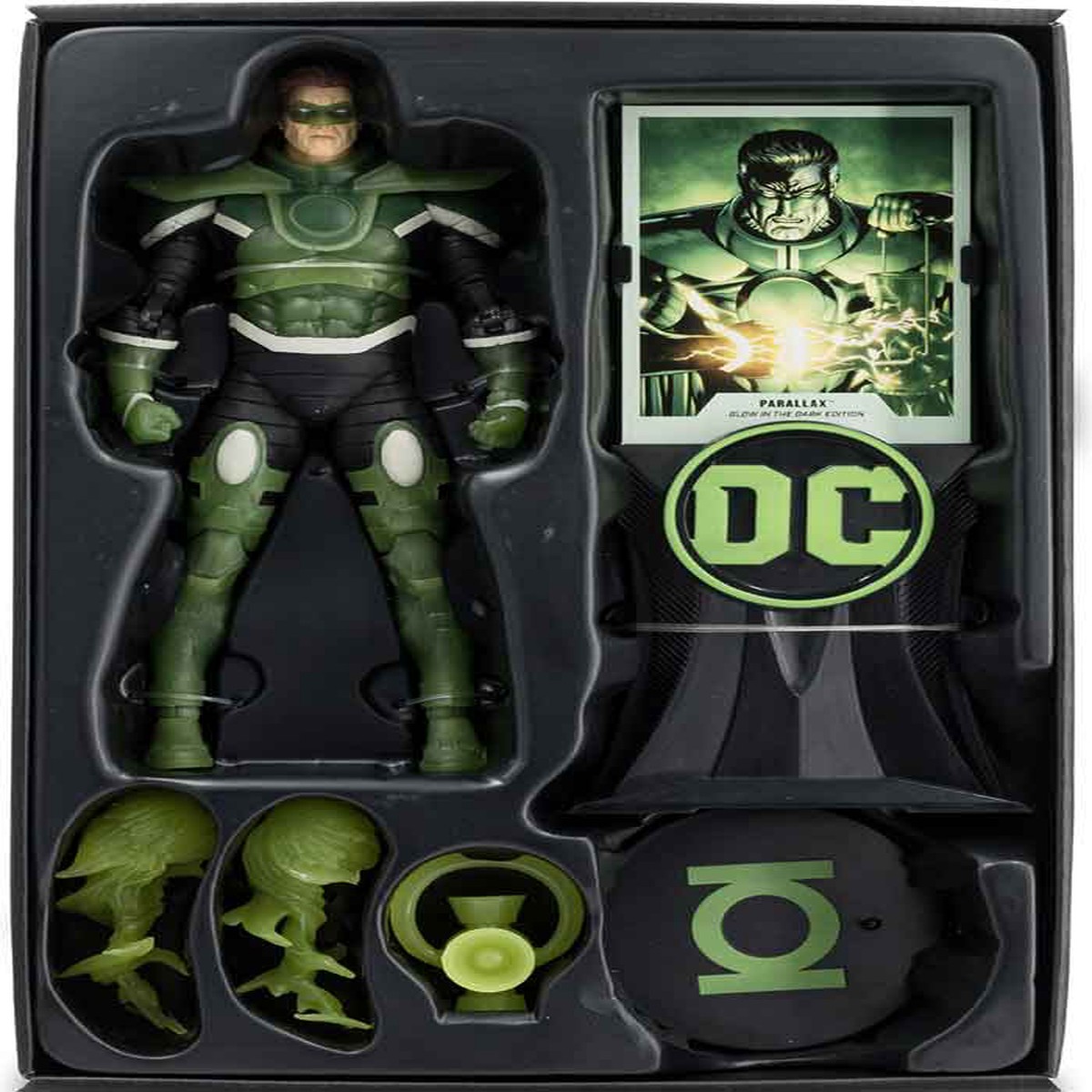 DC Multiverse Zero Hour Crisis In Time 7 Inch Action Figure Exclusive – Parallax Glow In the Dark Gold Label (Shelf Wear Packaging)