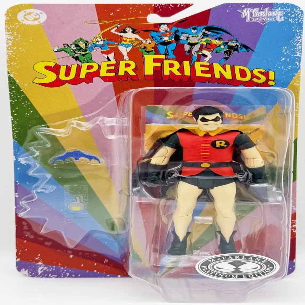DC Retro Super Friends 6 Inch Action Figure Wave 3 Exclusive – Evil Robin Platinum