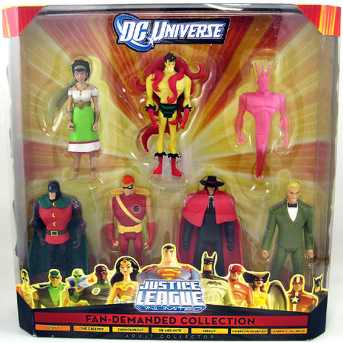 Justice League Unlimited 5 Inch Action Figure Box Set – Fan-Demanded Collecion (Shelf Wear Packaging)