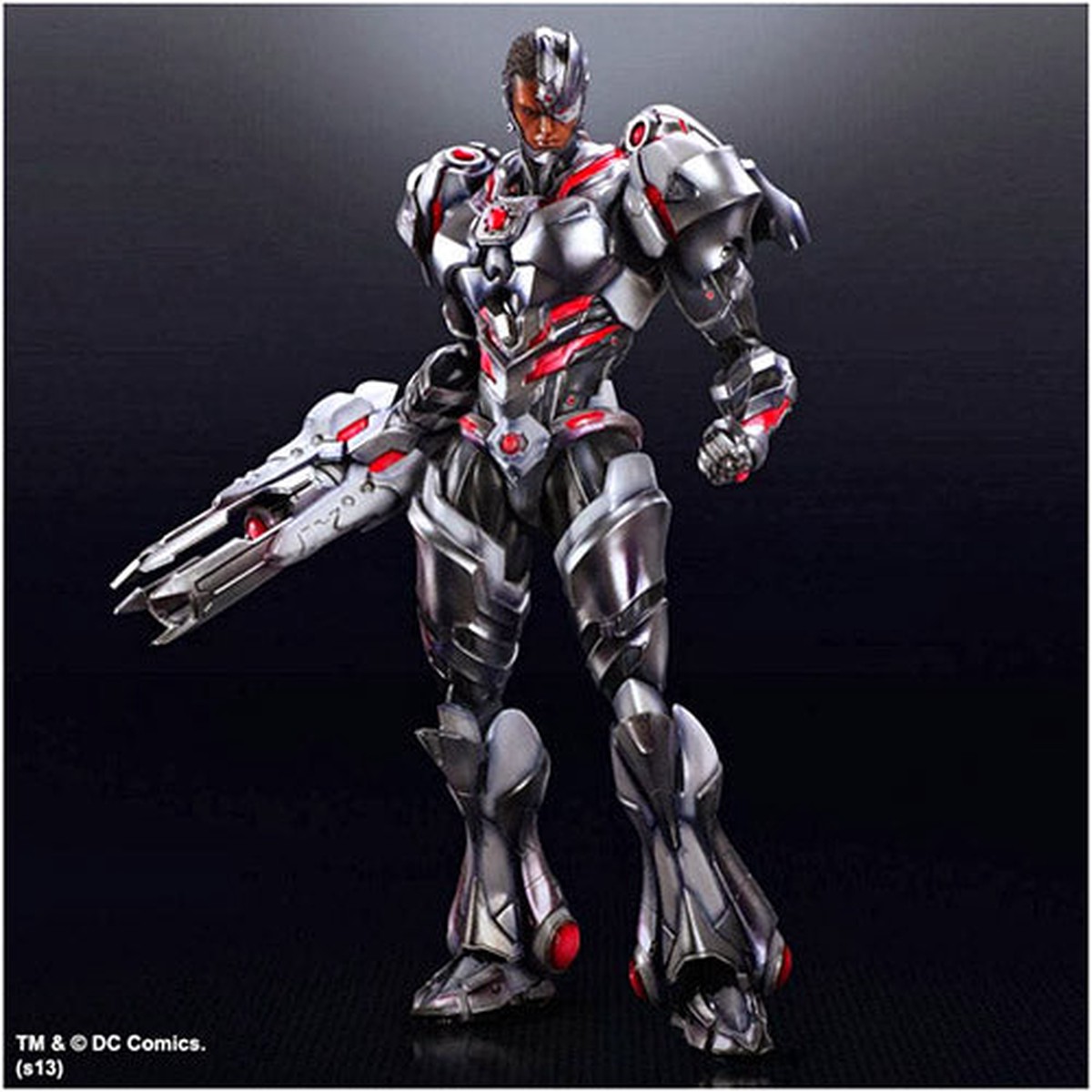 DC Comics Variant 8 Inch Action Figure Play Arts Kai Series – Cyborg (Shelf Wear Packaging)