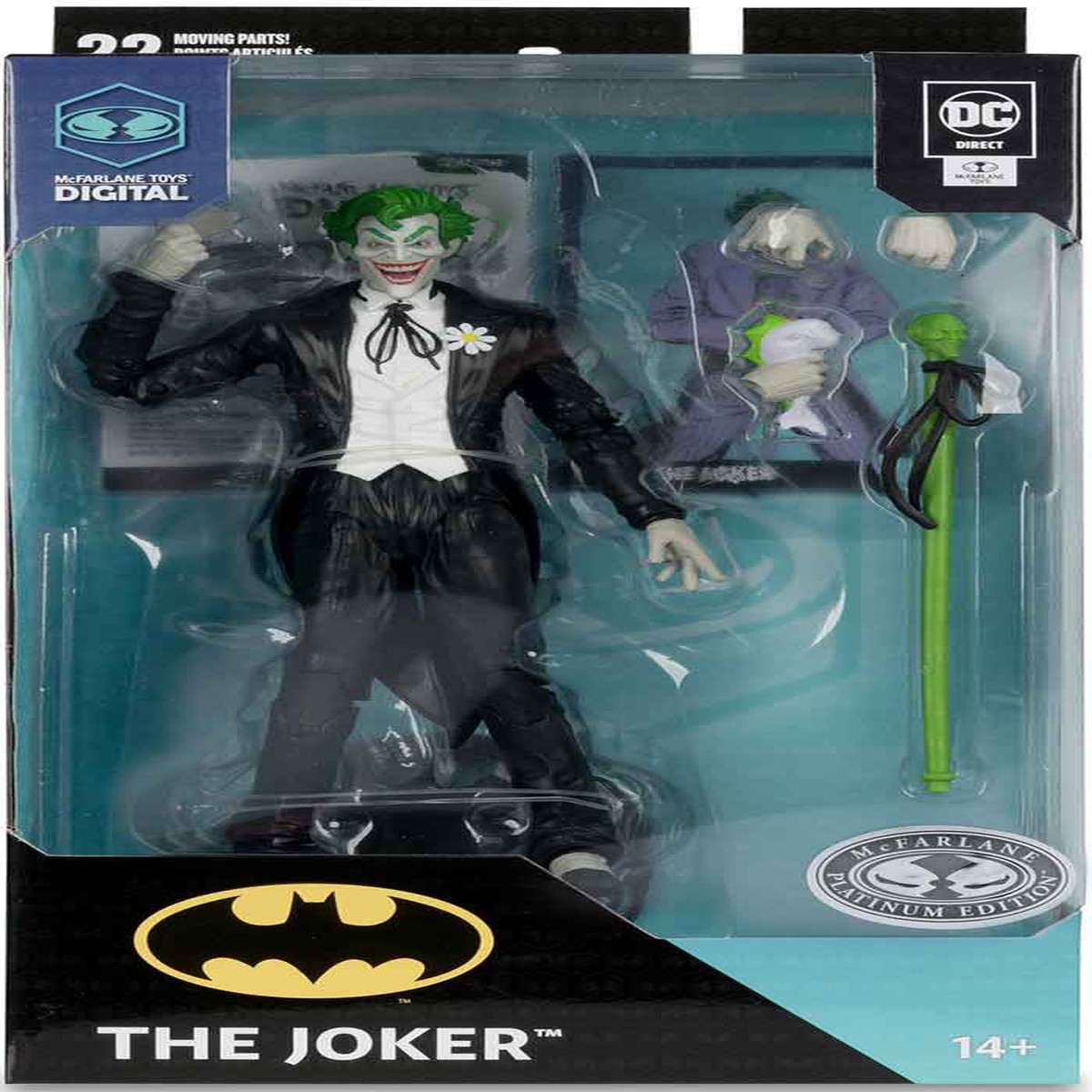 DC Direct Digital 7 Inch Action Figure Wave 3 Exclusive – The Joker Platinum