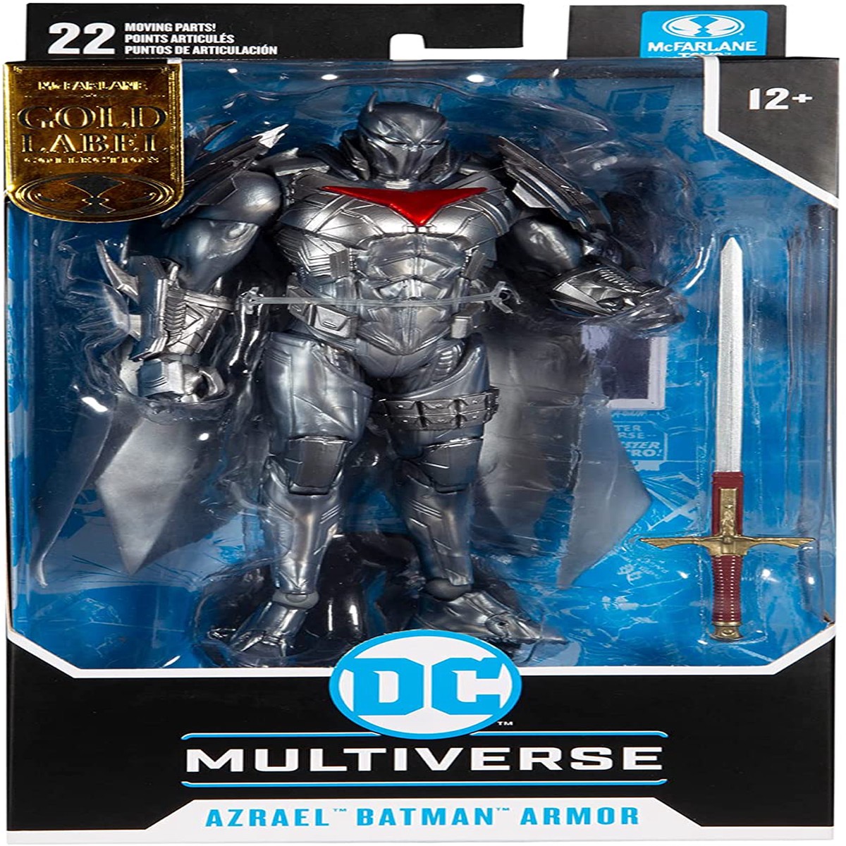 DC Multiverse Batman Curse of The White Knight 7 Inch Action Figure Comic Series – Azrael Batman Armor Gold Label
