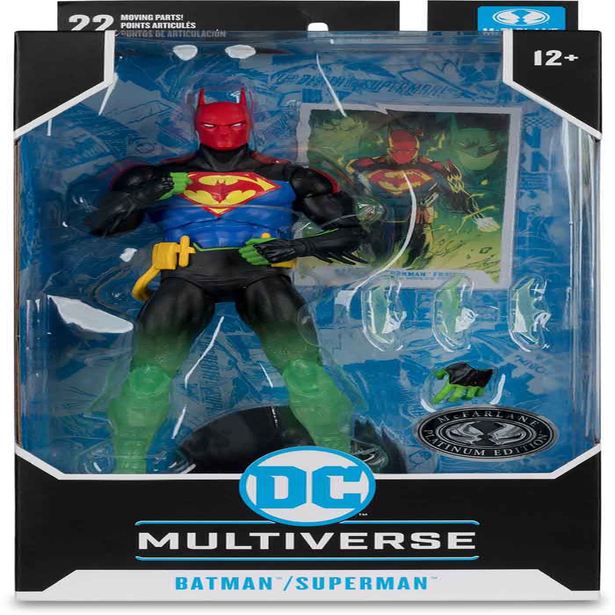 DC Multiverse Batman/Superman World’s Finest 7 Inch Action Figure Exclusive – Batman/Superman Fusion Platinum