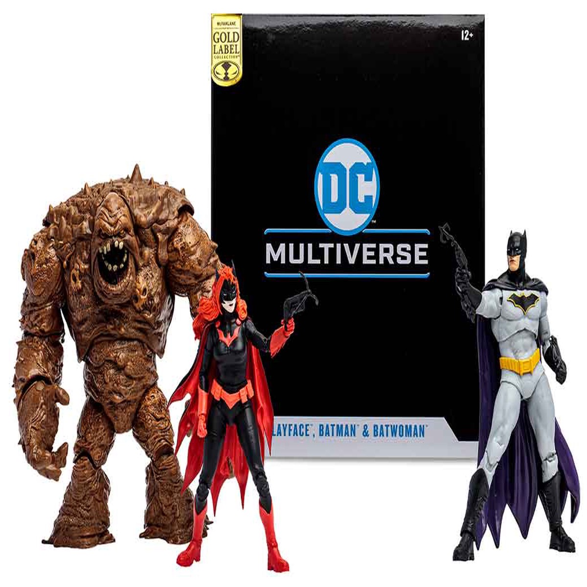 DC Multiverse DC Rebirth 7 Inch Action Figure Exclusive – (Clayface – Batman – Batwoman) Gold Label