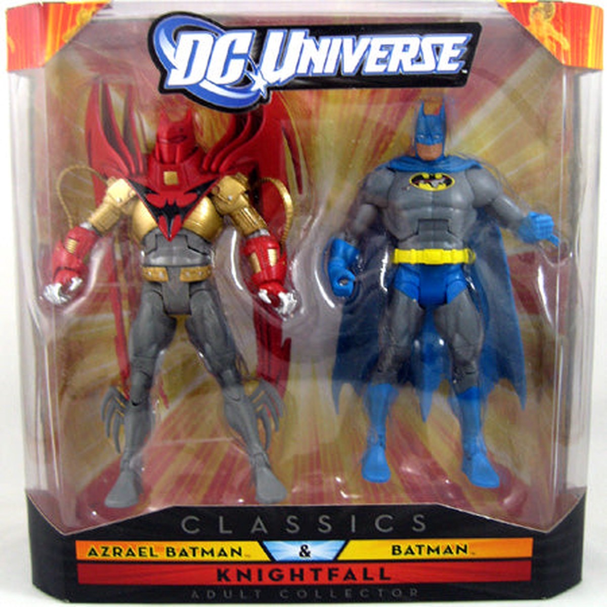 DC Universe 6 Inch Action Figure Knightfall – Azrael Batman & Batman (Shelf Wear Packaging)
