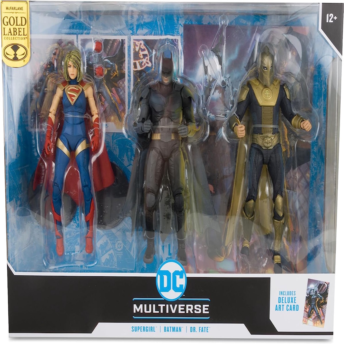 DC Multiverse Injustice 7 Inch Action Figure 3-Pack – Batman – Dr Fate -Supergirl Gold Label Exclusive