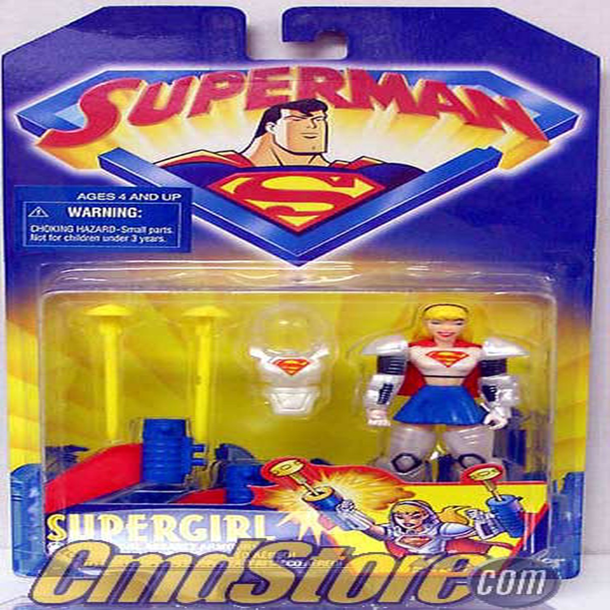 SUPERGIRL 5″ Action Figure SUPERMAN ANIMATED Series Kenner Toys (Shelf Wear Packaging)